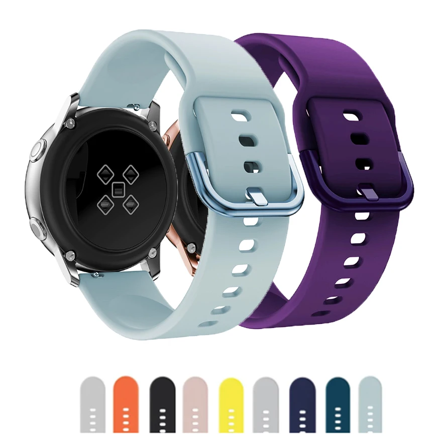 Фото Ремешок 22/20 мм для Samsung Galaxy Watch 7/6/5 Pro/3/gear S3 frontier/Active 2, силиконовый браслет Galaxy 6 Classic, 47/4 мм №1