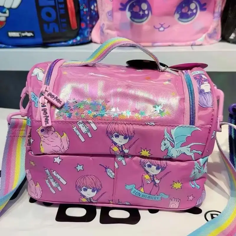 Фото Натуральный австралийский студенческий рюкзак Smiggle, детские канцелярские принадлежности, пенал, рюкзак с уменьшением нагрузки, сумка для обеда, студенческий подарок №5