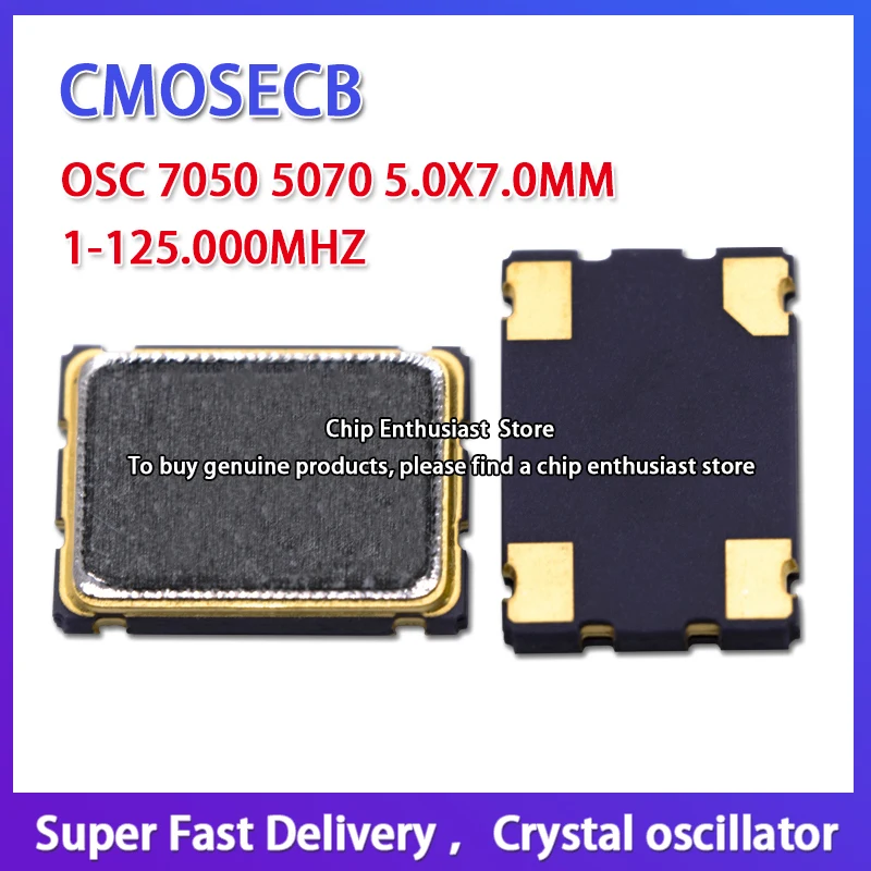

5070 7050 Активный кристаллический осциллятор OSC 4P 5,0x7,0 мм 14 МГц 14,000 МГц 3,3 В SMD