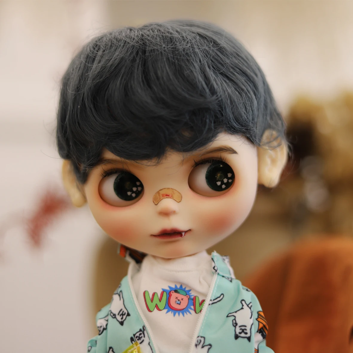 

ICY RBL+ TBL Blyth Doll 1/6 Joint Body 30CM BJD Boy Toys White Shin Sculpting And Makeup Handmade Poppy style Matte Face doll