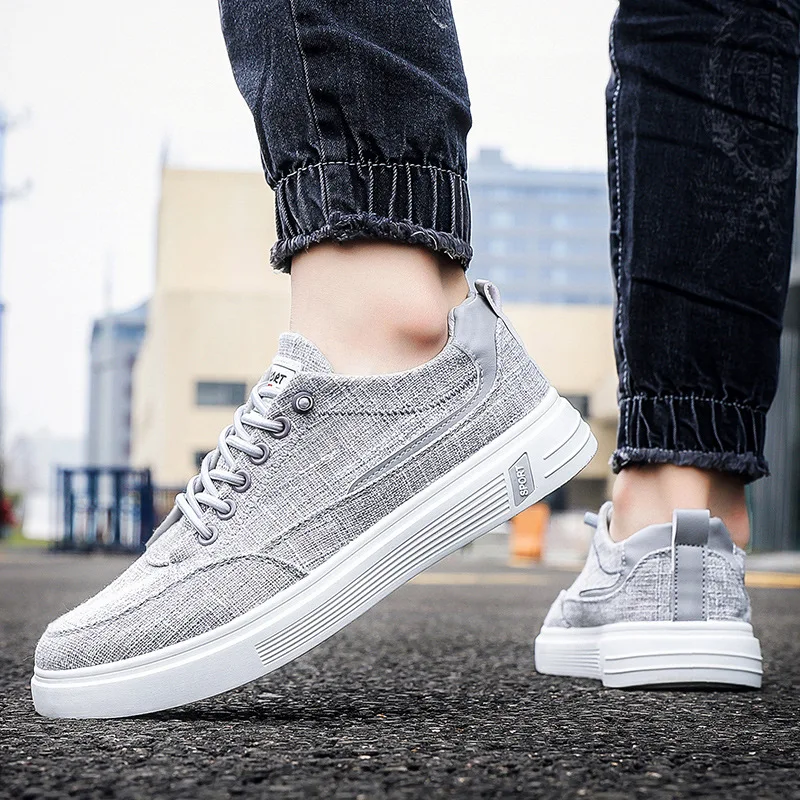 

Canvas Shoes Men's Deodorant Casual Shoes Flat Wear-resistant Casual Sports Shoes Man Shoes New Fashion Classic Platform Shoes