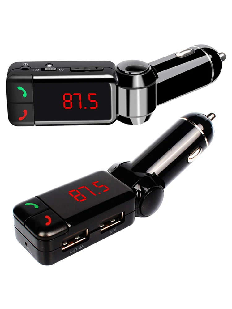 

Автомобильный Fm-трансмиттер с Bluetooth, гарнитура, беспроводной Bluetooth комплект, mp3-плеер, беспроводное радио, AUX, автомобильное зарядное устройс...