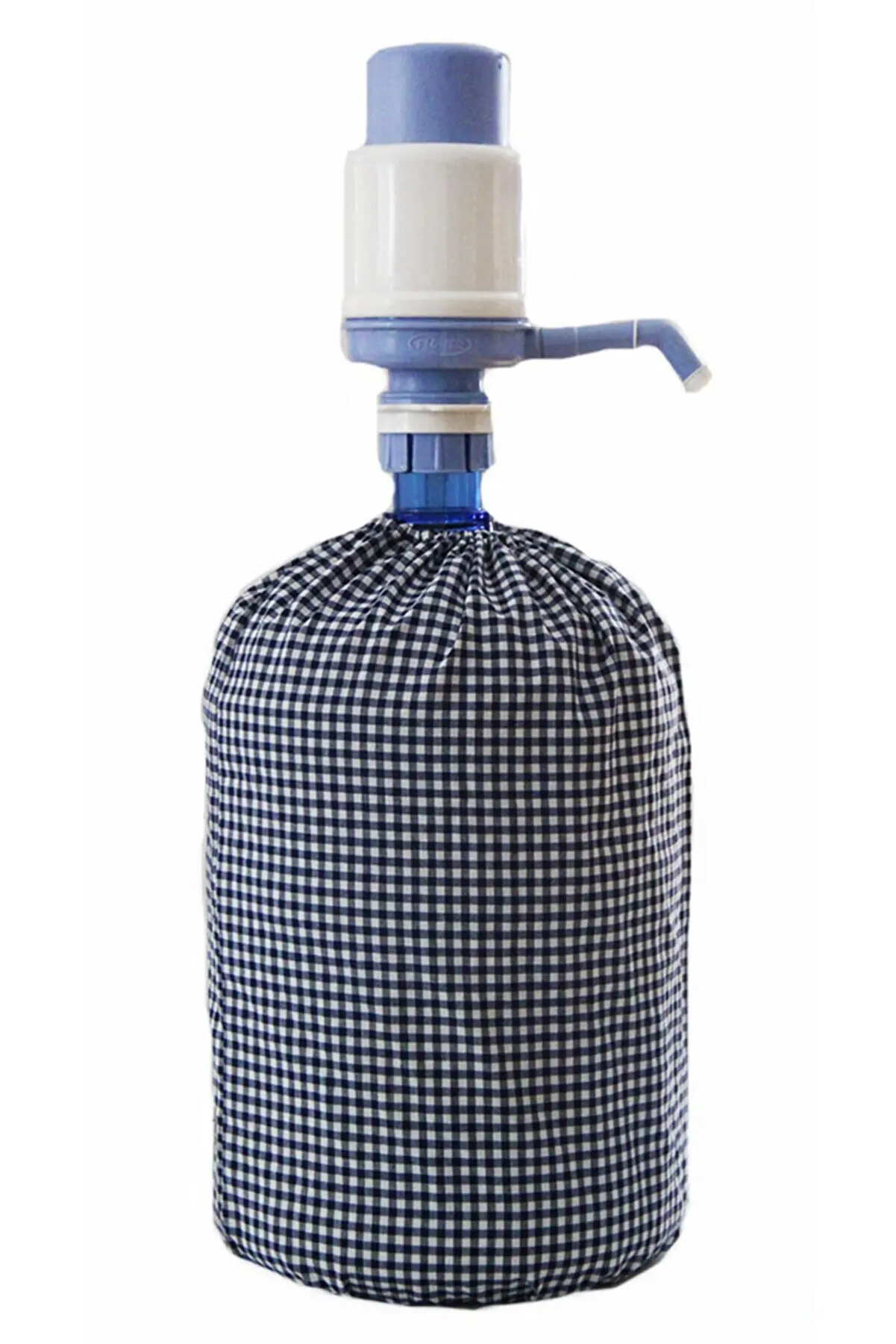 

Navy Blue gingham Carboy Case Water Pitcher Glass Water Pitcher Glass Water Cover 125014568