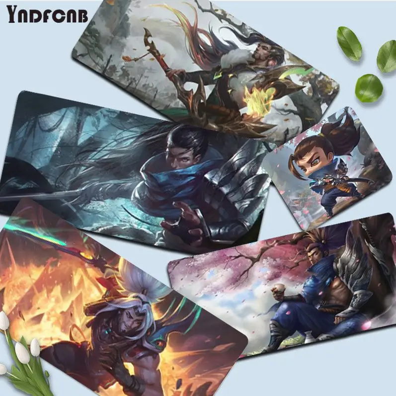 

League Of Legends Yasuo Custom Skin Office Mice Gamer Soft Mouse Pad Size For Keyboards Mat Mousepad For Boyfriend Gift