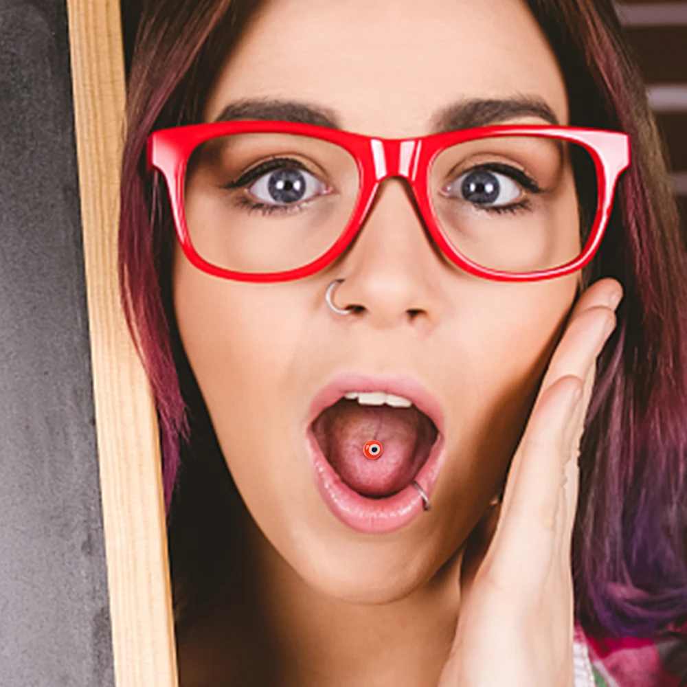 1 шт. резиновые Акриловые Кольца для пирсинга глаз | Украшения и аксессуары