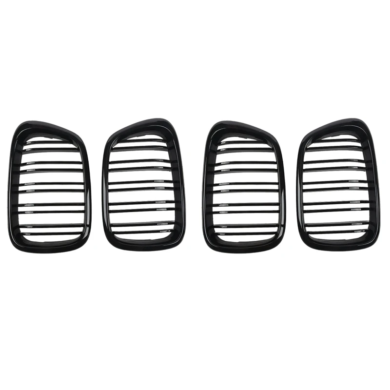 

Решетка для радиатора BMW E39 5-Series 525 528 1995-2004, глянцевая, черная, 2 шт.