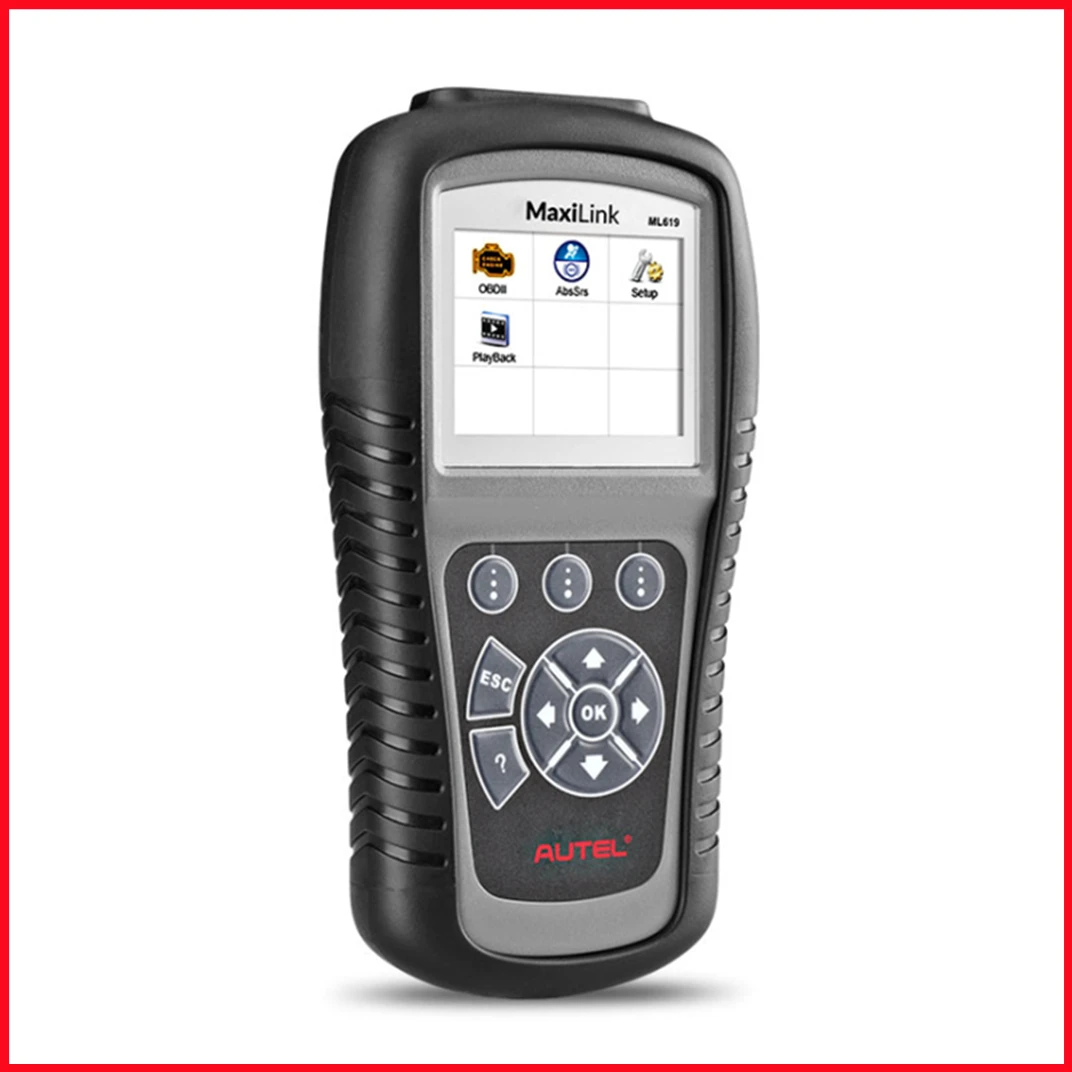 

Autel MaxiLink ML619 OBD2 Scanner ABS SRS Code Reader Full OBDII Functions Multiple Languages Scan Tools Free Update