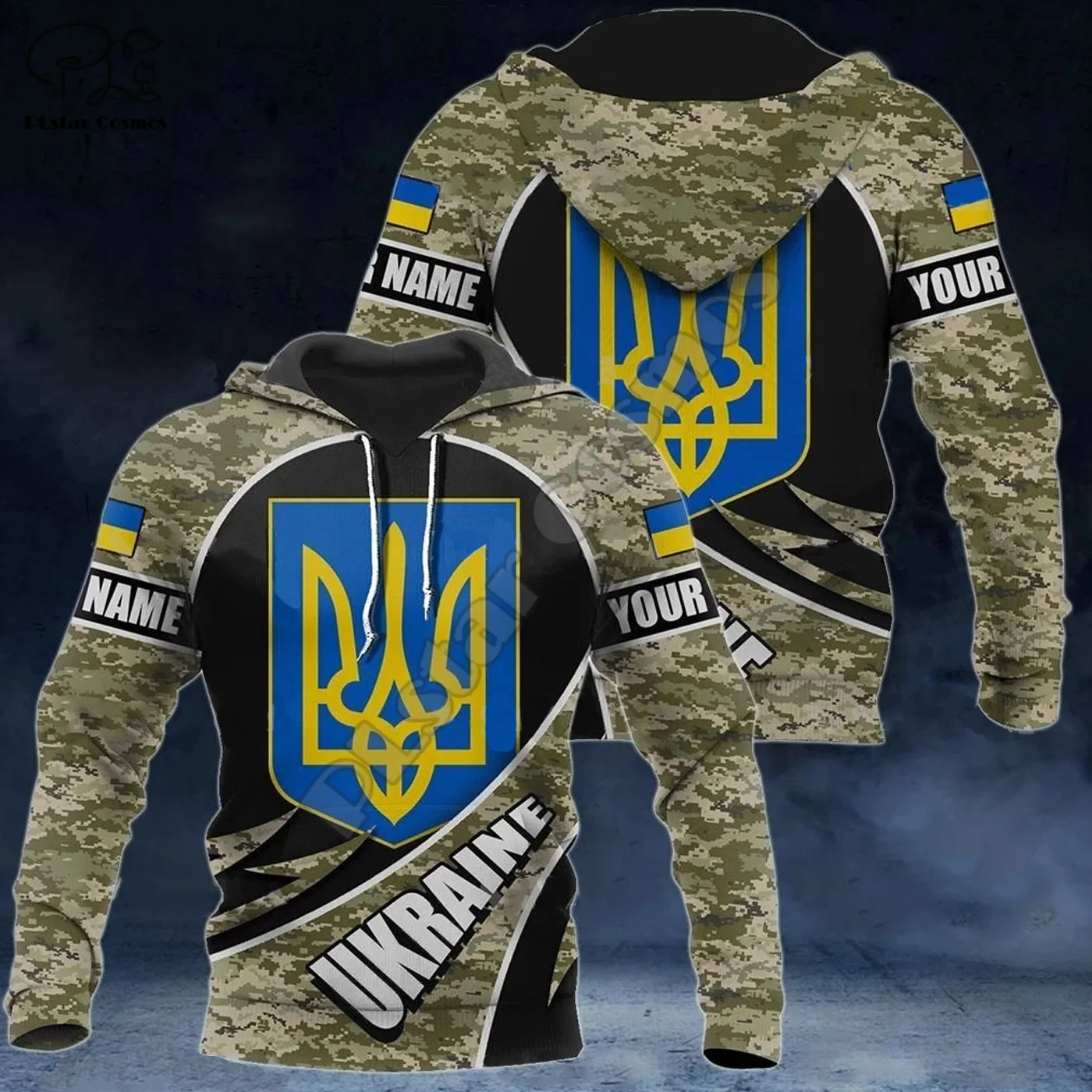 

Country Flag Ukraine Army Camo Soldier Ukrainian Pullover Tracksuit 3DPrint Men/Women Harajuku Casual Funny Jacket Hoodies 10X