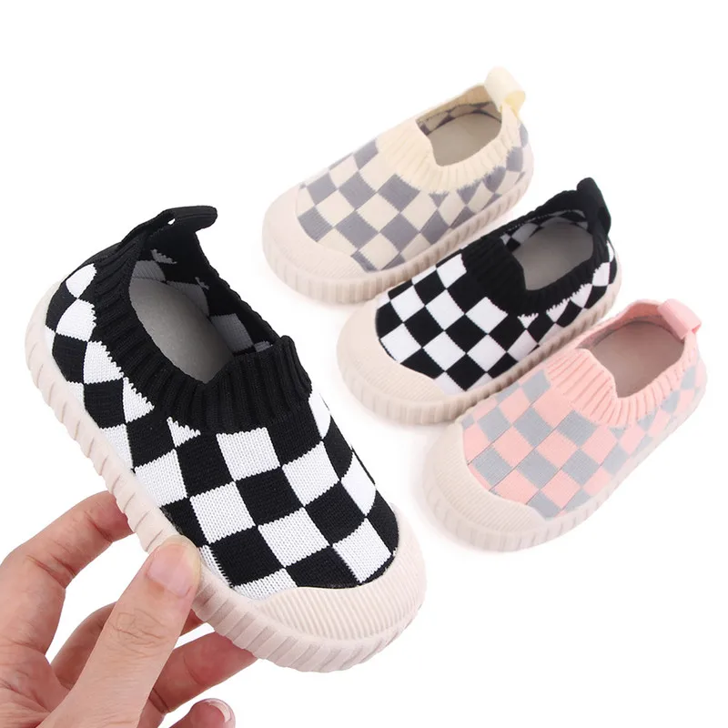 

Baby Girls Boys Flat Shoes, Knitted Soft Sole Non-slip Indoor Outdoor Toddler Shoes