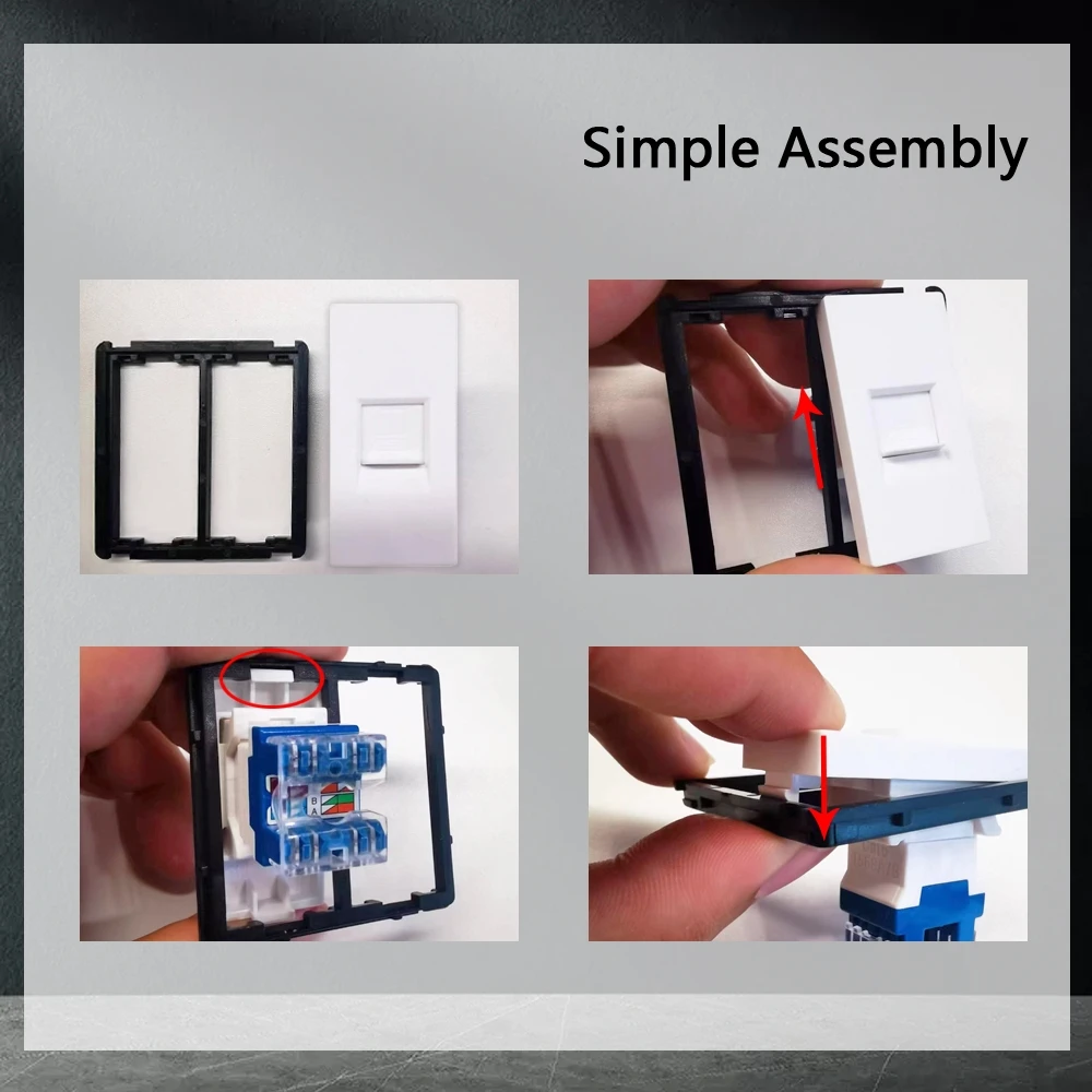 TAWOIA DIY TV Satellite USB PC RJ45 разъем CAT6 TEL HDMI VGA наушники 2-контактный разъем кнопка переключателя (art.: 3920bfa17cc5c) - 3920bfa17cc5c