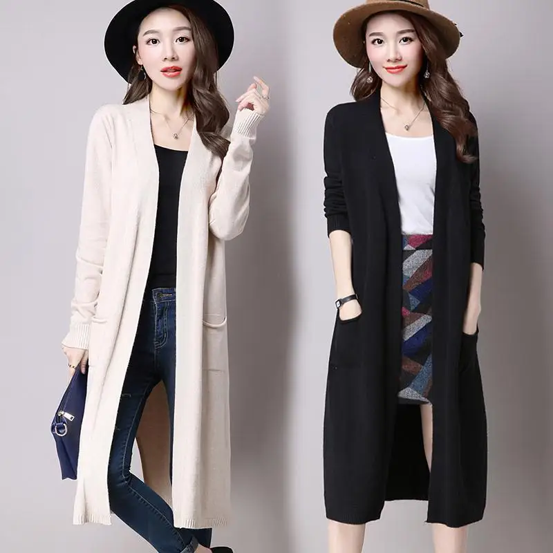 

Women Thick Knitted Cardigan Sweater Female Elegant Button V-neck Oversize Jumper Coat Ladies Thin Matching Jacket Cardigan G114