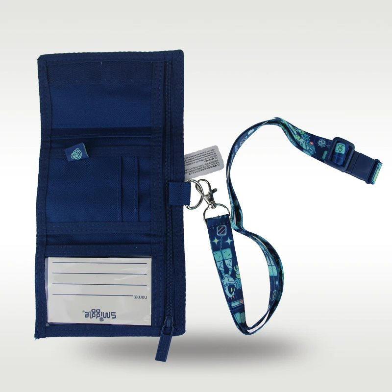 Австралийский детский кошелек Smiggle для мальчиков Deep Blue кошелек-клатч с роботом