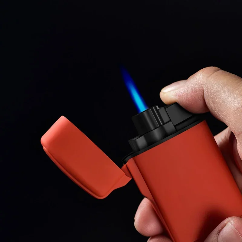 

Lighter Blue Flame Butane Gas Lighter Windproof Refillable Cigar Cigarette Lighters Adjustable Flame Spray Gun Lighter
