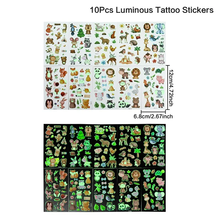 

Детские временные татуировки jungle