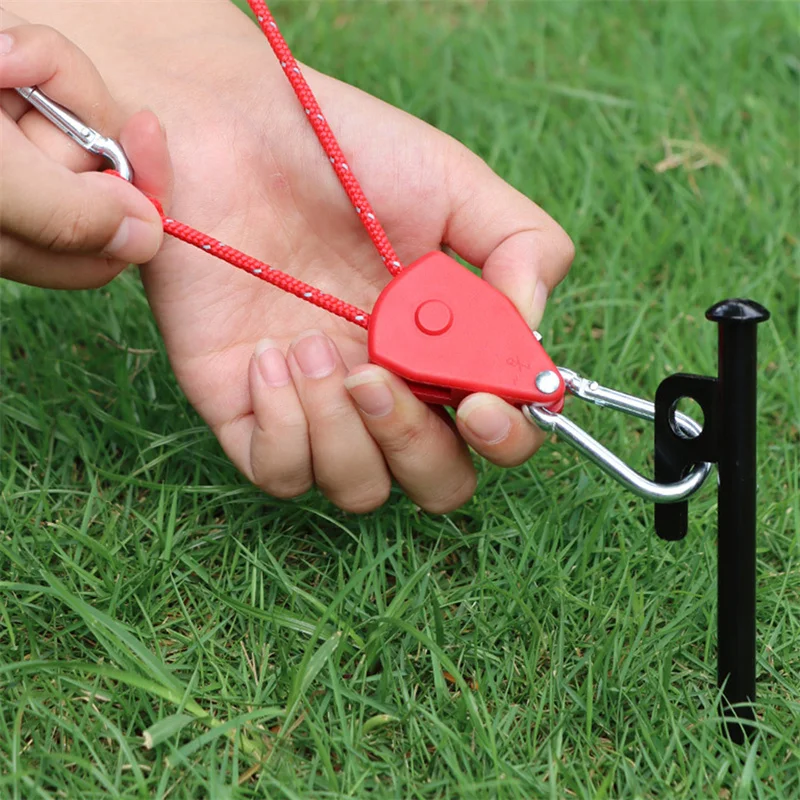 

Outdoor Nylon pulley Adjuster Tent Holder Reflective Wind Rope For Hiking Fastener Stopper Tightener Camping Stop Buckles