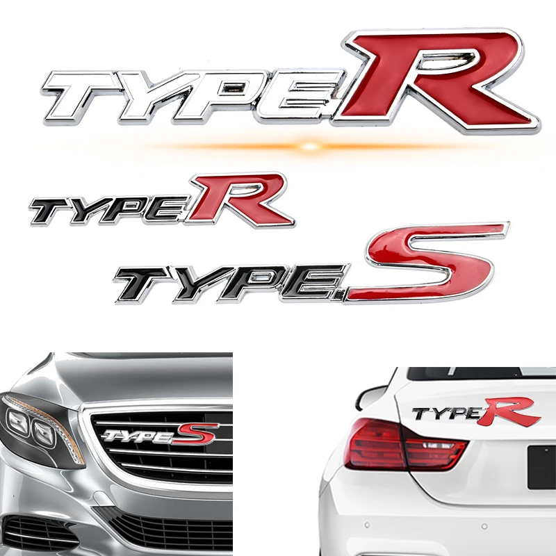 

1X Car Styling 3D Metal TYPES TYPE S Car Front Grille Emblem Badge For Honda City CRV HRV Accord FIT Odyssey Stream Crider CIVIC