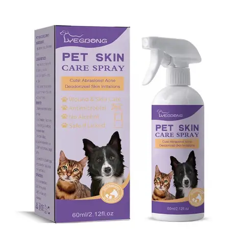 Спрей для снятия зуда с подкисления для собак и кошек, средство для ухода за кожей собак, сухой и зуд, аллергия на кожу, дерматит, уход за кожей S W5A3