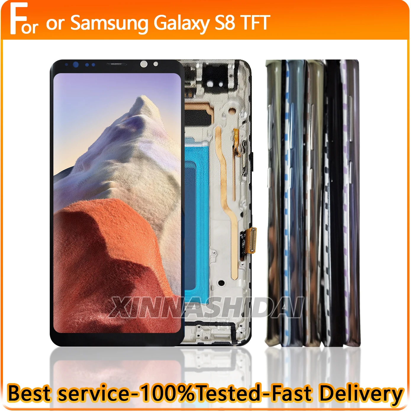 Фото AAA + TFT-экран для Samsung Galaxy S8 G950F G950, ЖК-дисплей, дигитайзер сенсорного экрана в сборе, замена с рамкой №1