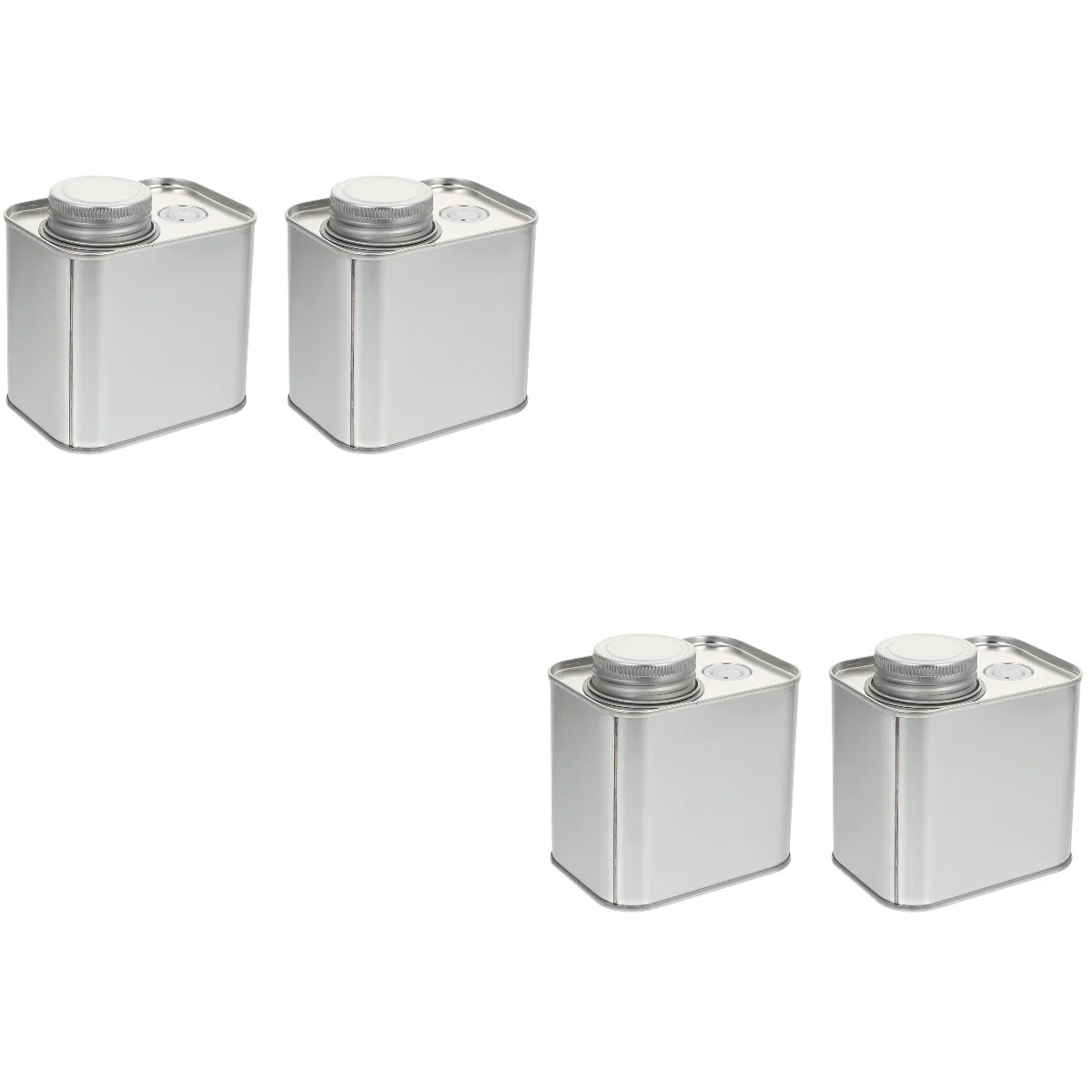 

Air Tight Coffee Jar Bean Powder Tin Can Glass Container Lid Square Sealed Cans
