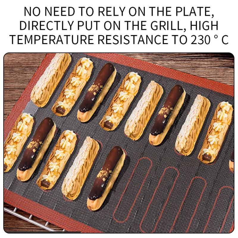 Перфорированный силиконовый коврик для выпечки антипригарный духовки подкладка