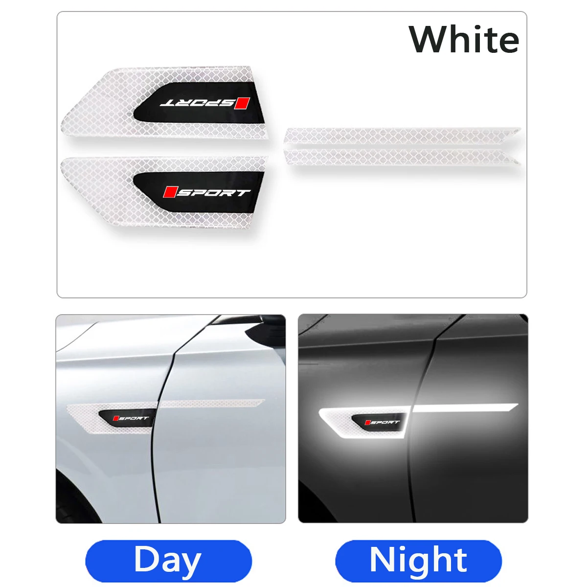 Светоотражающая предупреждающая лента для дверей автомобиля наклейки Toyota Honda Mazda