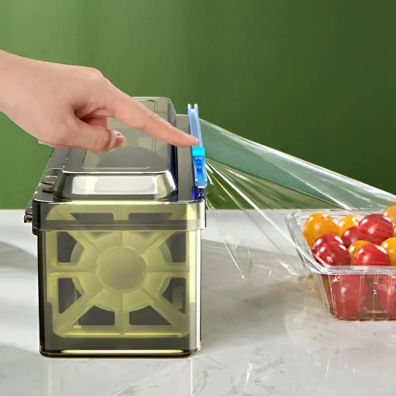 

Aluminum Foil Wax Paper Cutter Cling Film Dispenser Roll Case Plastic Cling Wrap Cutter Food Wrap Dispenser Kitchen Film Box