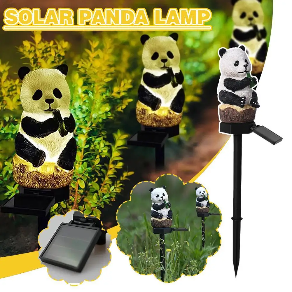 

Solar Light For The Garden Panda Lamp Outdoor Solar Lamp Waterproof Garden Lawn Stake Light Yard For Home Courtyard Decor