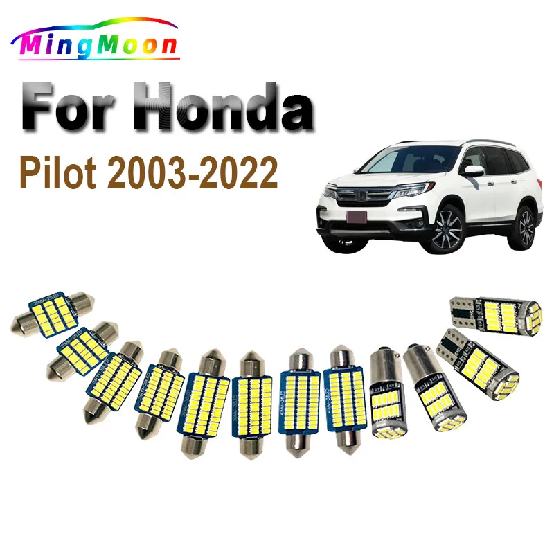 

Canbus Car Led Bulbs For Honda Pilot 2003-2013 2014 2015 2016 2017 2018 2019 2020 2021 2022 LED Interior Map Dome Light Kit