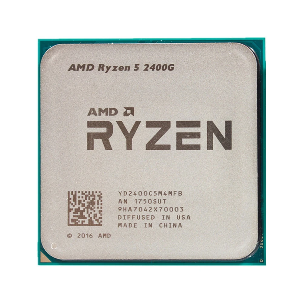 AMD Ryzen 5 2400G R5 3 6 ГГц четырехъядерный четырехпоточный процессор 65 Вт YD2400C5M4MFB разъем