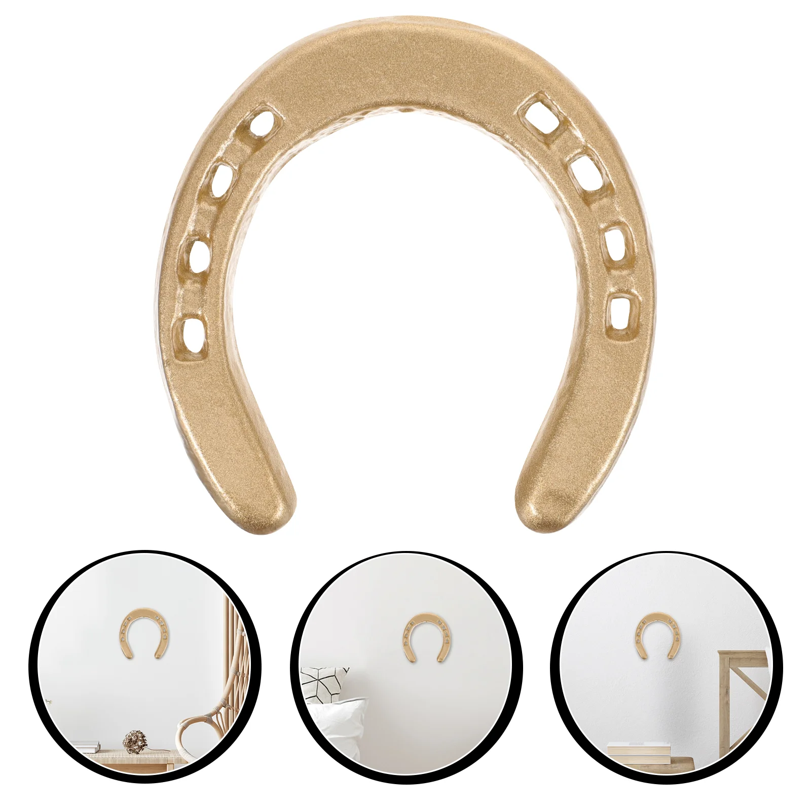 Украшение в виде подковы золотые статуя конная железная скульптура литые