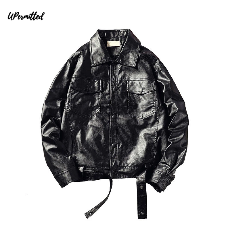 

Мужская кожаная куртка-бомбер в стиле пэчворк, демисезонная мотоциклетная куртка-бомбер, классический стиль, высокое качество, большие раз...