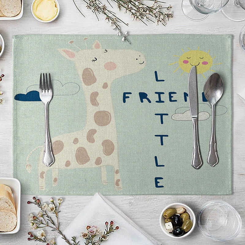 

Детские подставки для столовых приборов из хлопка 30x40 см
