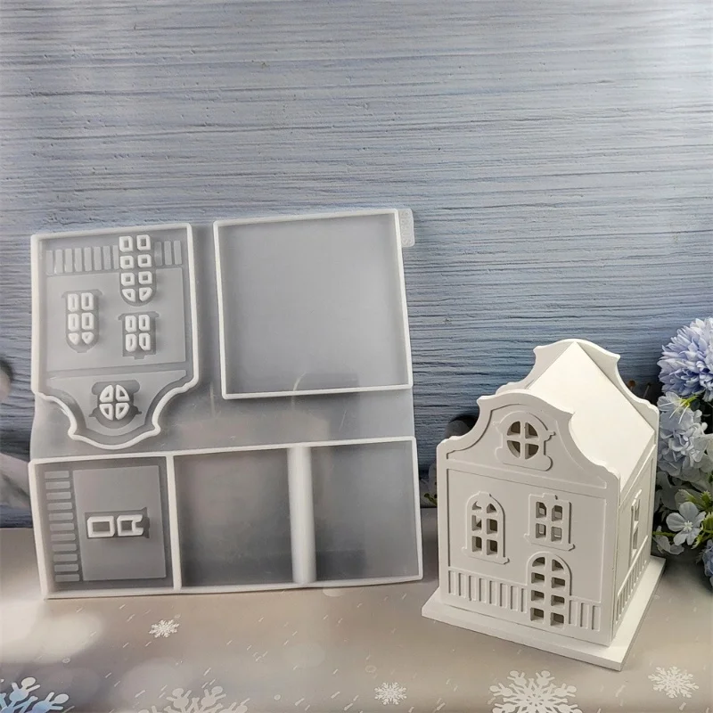 Готический стиль архитектуры наклеенный дом основа для свечи подключаемая