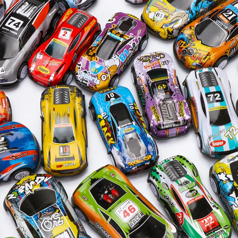 

Alloy Car Diecast Pull Back Model Toy Mini Diecasts Vehicle Metal Car Simulation Racing Car Collection Gifts Toys For Boys Kids