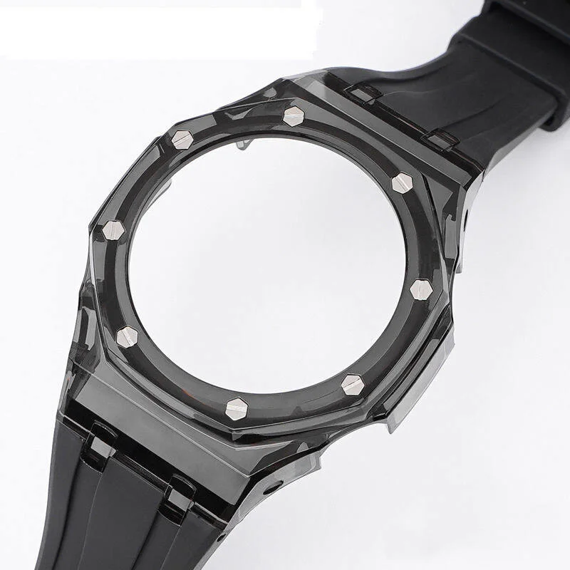 Rubber Wristband + PC Case For Casio G-SHOCK GA 2100 2110 Water-proof Silicone Strap GA2100 GA2110 Replacement Men Woman Watch