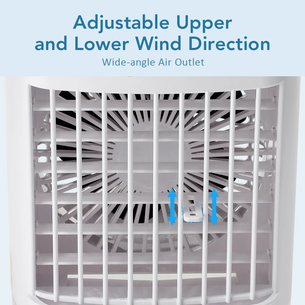 Mini ventilador con tanque sellado de 700 ml