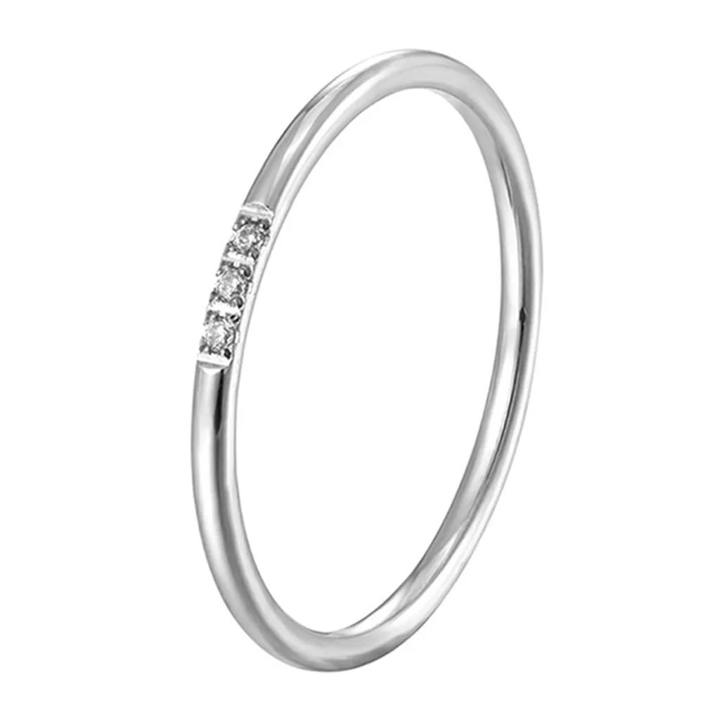 

Fashion Diamond Rings Women Stainless Steel Female Jewelry Gift Men Couple Rings Vintage Aesthetic Wedding Valentines Day