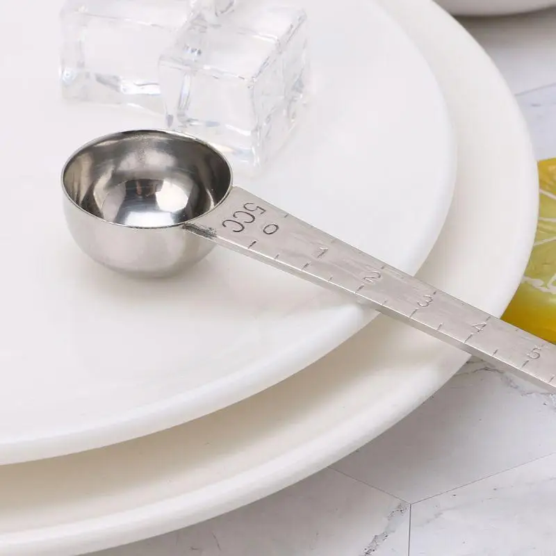 103A из нержавеющей стали двойные концы измерения ложки с масштабной столовой