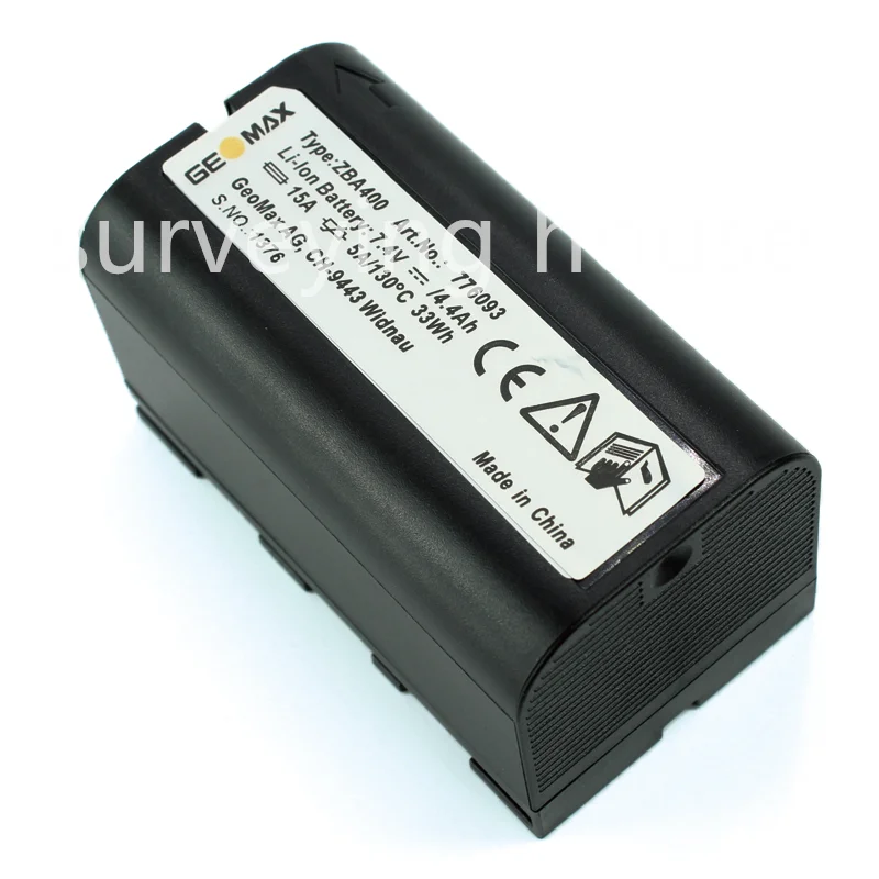 Аккумулятор для Geomax ZBA400, 7,4 В, 4400 мАч, для Geomax Zenith50,ZOOM 10/20/30/35PRO ZOOM80 Аккумулятор для Geomax ZBA400, 7,4 В, 4400 мАч, для Geomax Zenith50,ZOOM 10/20/30/35PRO ZOOM80