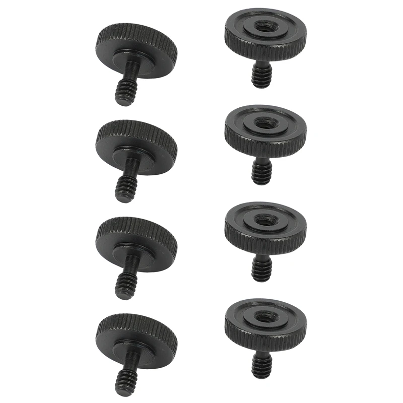 

Thumb Screw Camera 1/4 Inch Thumbscrew L Bracket Screw Mount Adapter Bottom 1/4 Inch-20 Female Thread (Pack Of 8)