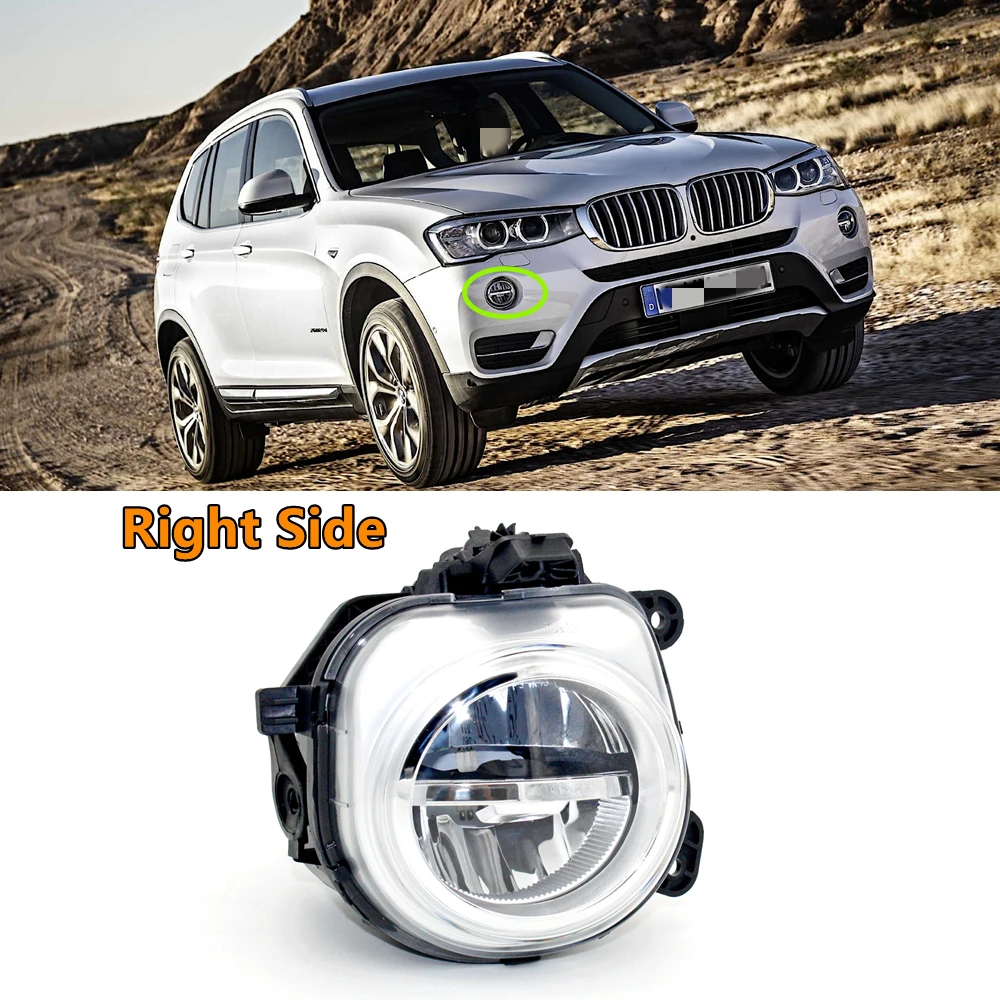 

Противотуманные фары для BMW X3 F25 2014 2015 2016 2017 передний бампер противотуманные фары светодиодный ными лампами 63177317251 63177317252