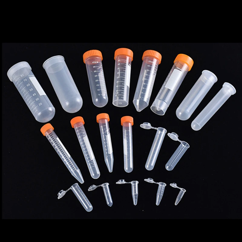

0,2-100 мл пластиковая центрифужная трубка прозрачные следовые пробирки лабораторные принадлежности с градуированной пробиркой EP пробирка экспериментальная