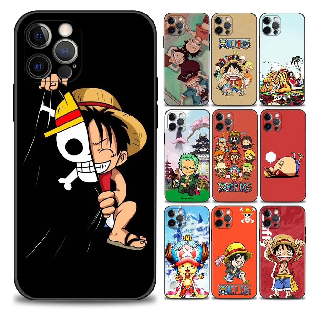 

Anime One Piece Cute Cartoon Luffy Ace Zoro Phone Case for iPhone 11 12 13 Pro Max 7 8 SE XR XS Max 5 5s 6 6s Plus Case Funda