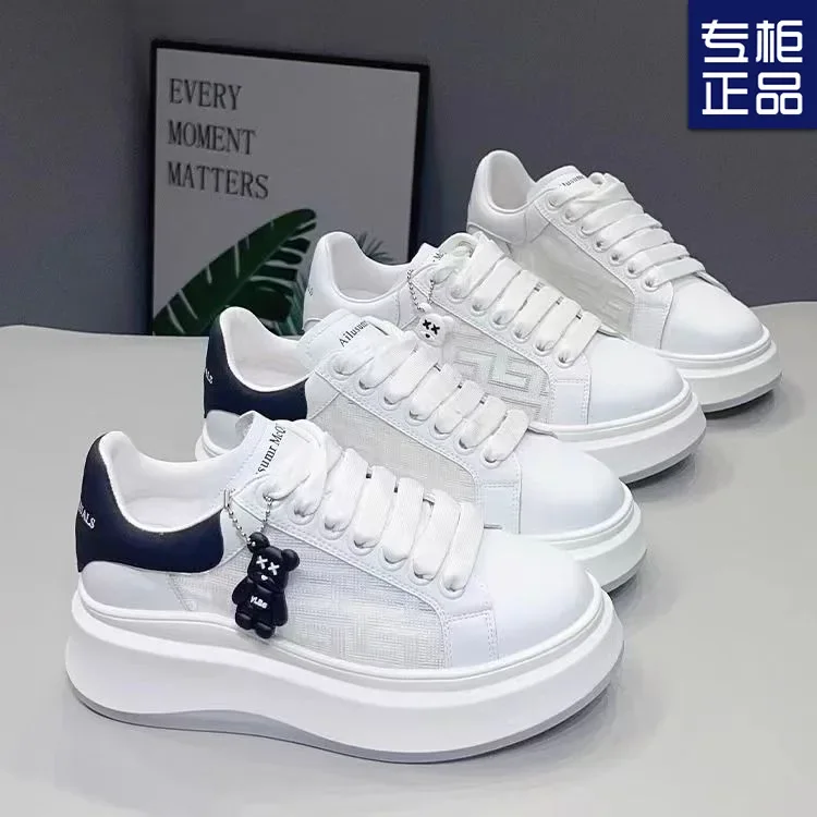 Кроссовки женские сетчатые на толстой подошве Повседневная дышащая обувь для