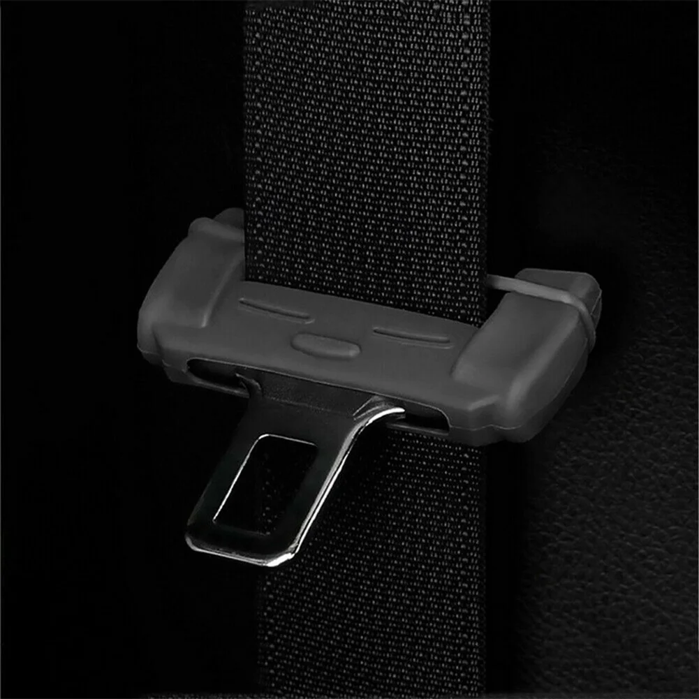 

2Pcs Car Seat Belt Buckle Protective Cover Car Seat Belt Buckle Silicone Protective Cover Set High Elastic Silicone