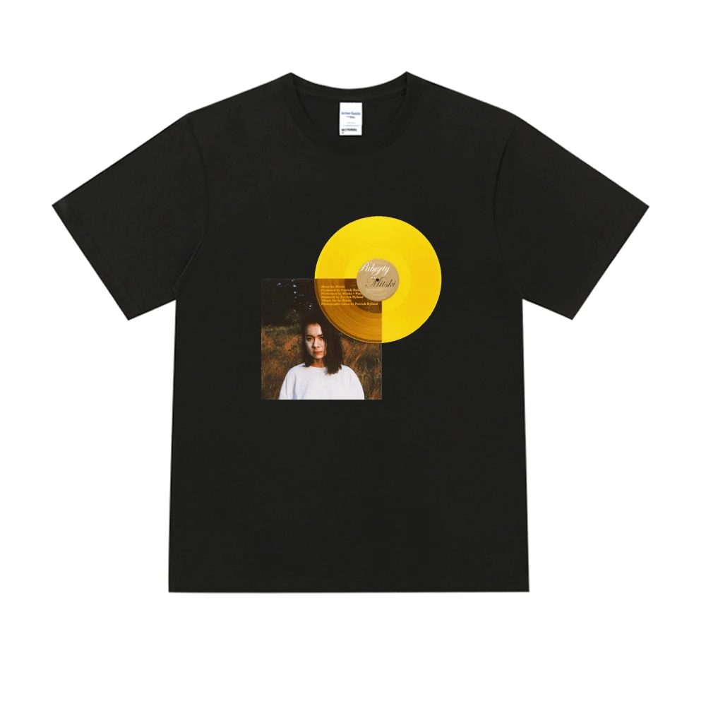 

Mitski Album Puberty 2 T Shirt Men Women European and American Street Hip Hop Harajuku Short Sleeve T-Shirt Black Crew Neck Tees