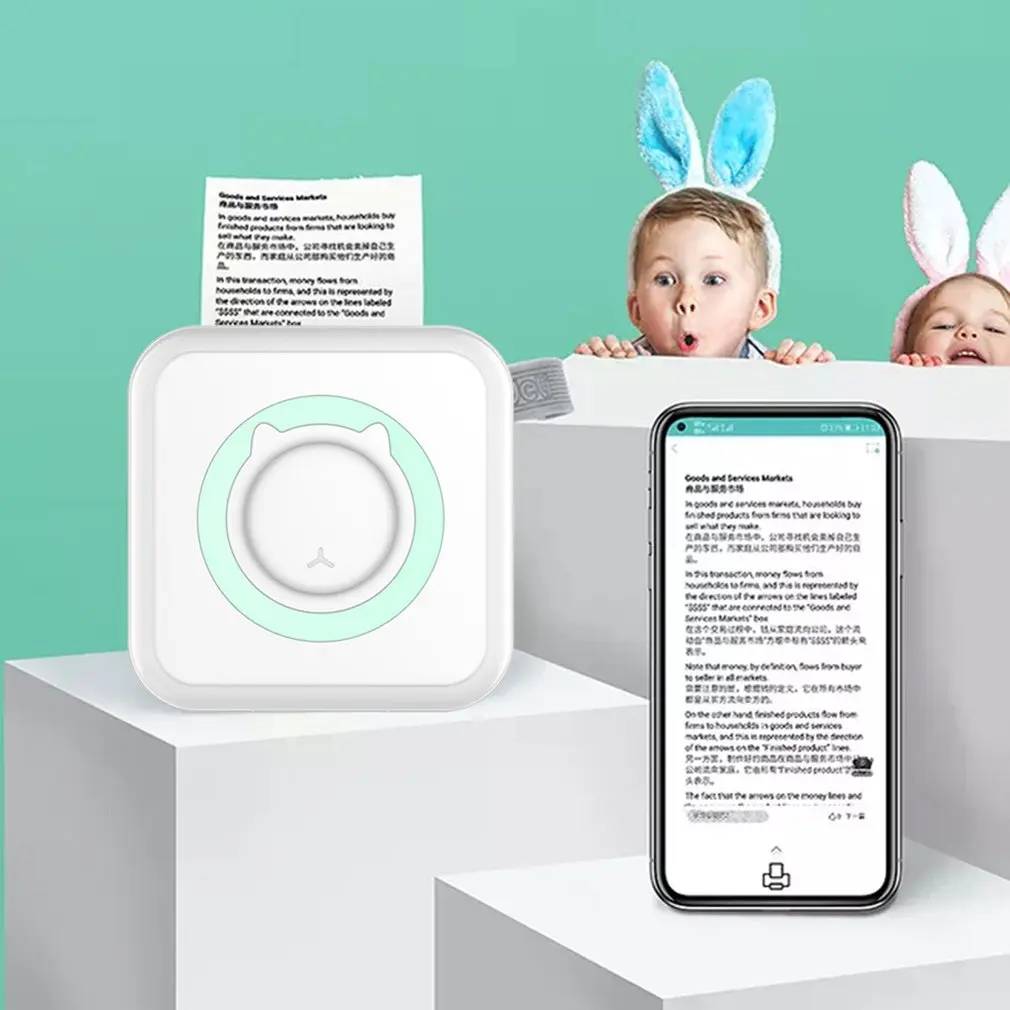 

Миниатюрный портативный термопринтер, фотография, HD Термопринтер для ярлыков, быстрый принтер для студентов, неправильный вопрос, принтер ...