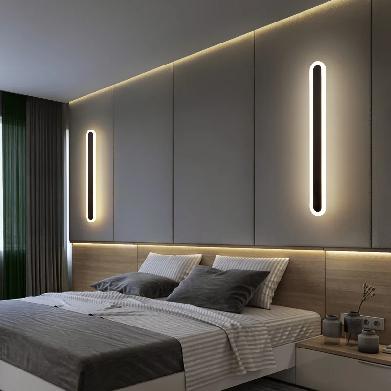

Interior Wall lamp For Home led Interior Decoration Simple Strip Bedroom living Room Interior lighting Wall light AC85-265V