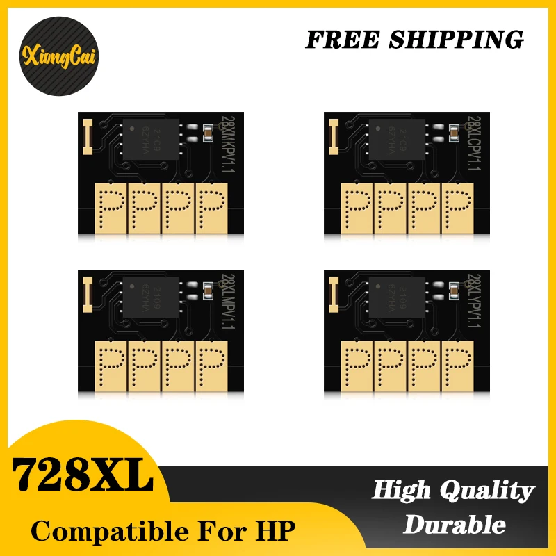 Для HP 728 728XL новый обновленный чип картриджа HP728 XL F9J68A F9J67A F9J66A F9J65A F9K17A для принтера