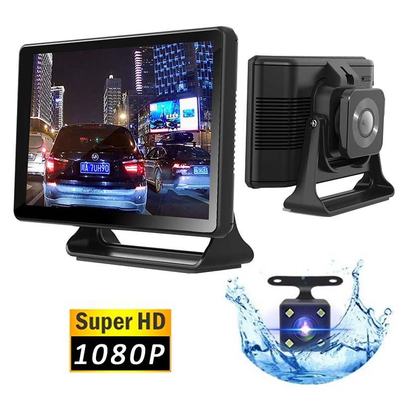 5 inch IPS Center Console Car DVR Camera With Rear View Camera 1080P Dash Cam Night Vision Wide Angle Video Recorder Dashcam